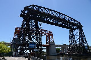 01 Puente Transbordador Old Ferry Iron Bridge Built in 1914 La Boca Buenos Aires